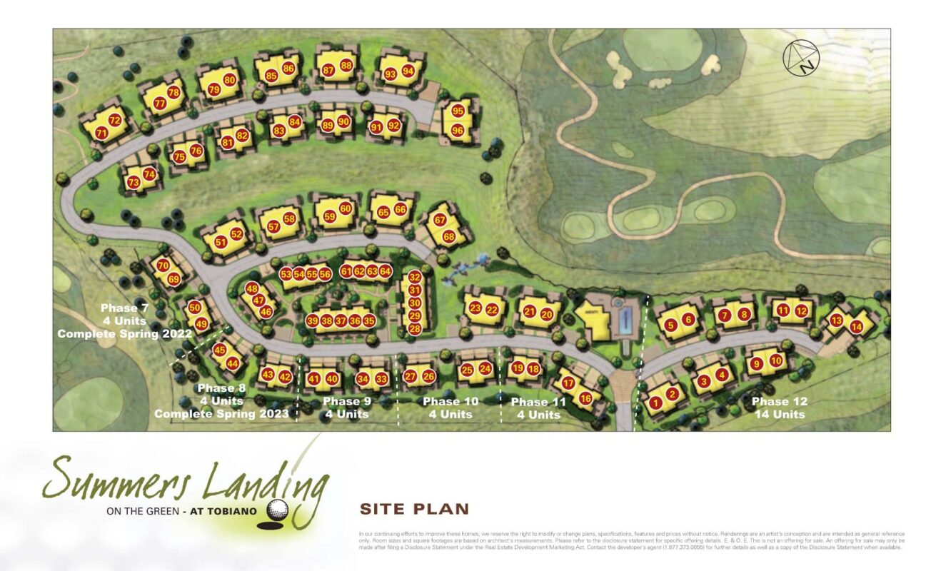 site plan of summers landing development
