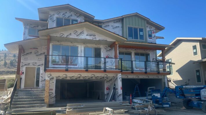 phase 9 construction of new townhouse units at Tobiano